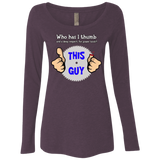 1-thumb Women's Triblend Long Sleeve Shirt