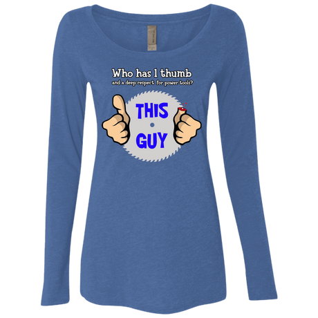 1-thumb Women's Triblend Long Sleeve Shirt