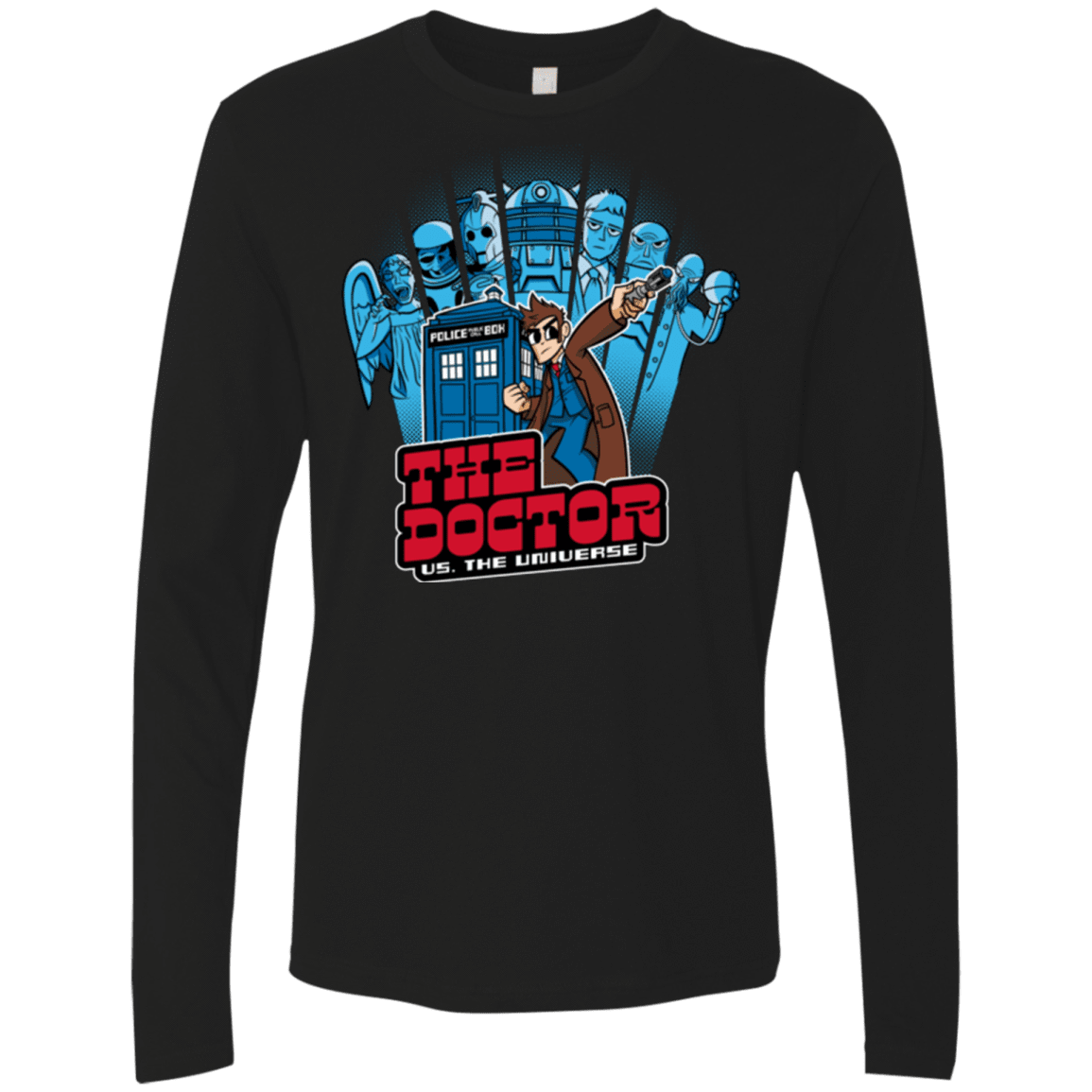 T-Shirts Black / Small 10 vs universe Men's Premium Long Sleeve