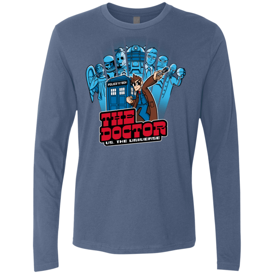 T-Shirts Indigo / Small 10 vs universe Men's Premium Long Sleeve