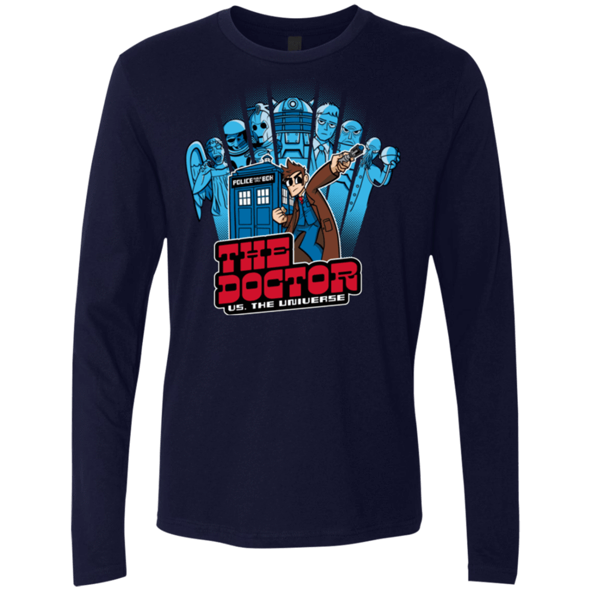 T-Shirts Midnight Navy / Small 10 vs universe Men's Premium Long Sleeve