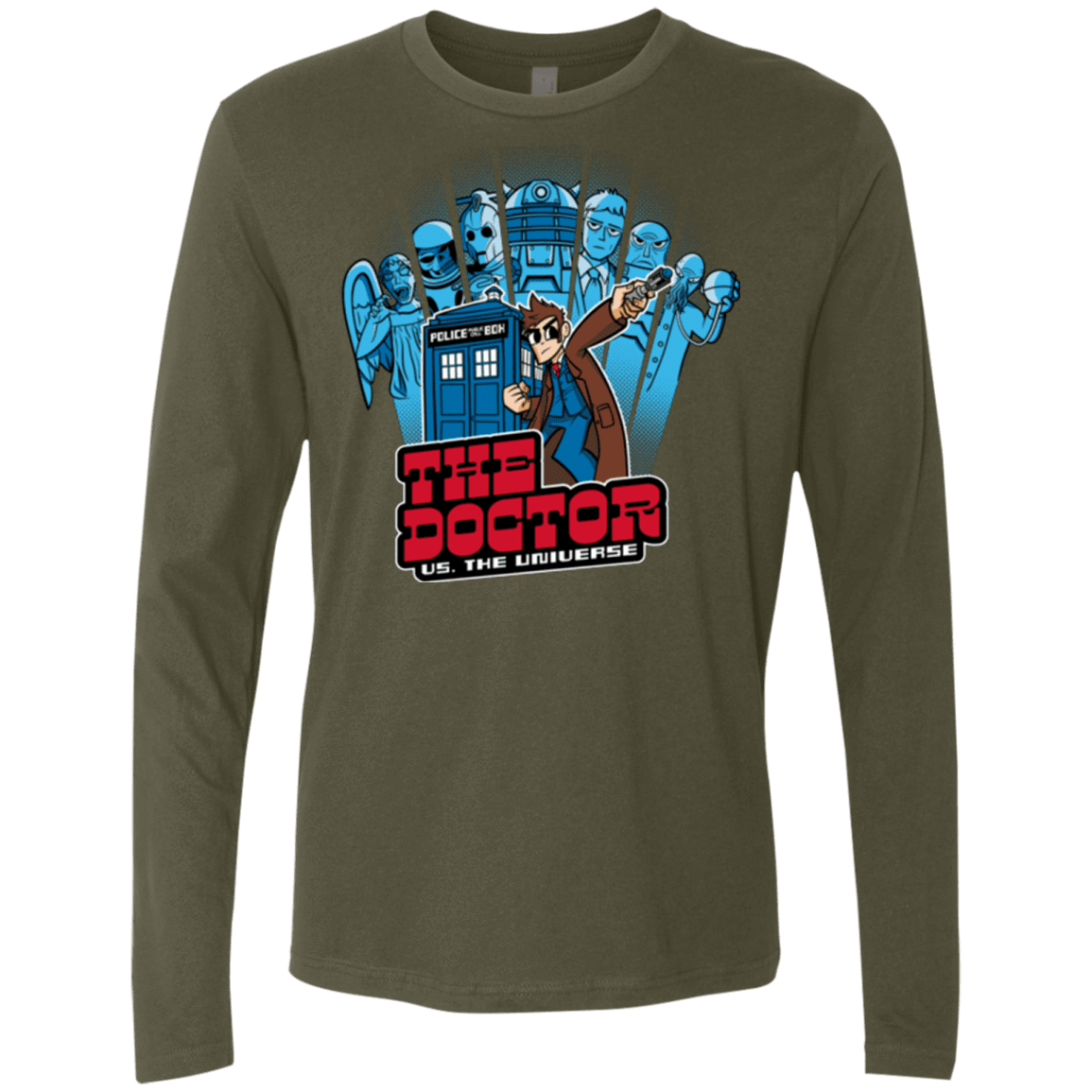 T-Shirts Military Green / Small 10 vs universe Men's Premium Long Sleeve