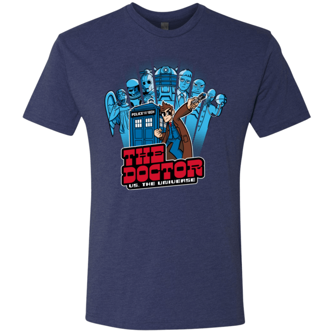 T-Shirts Vintage Navy / Small 10 vs universe Men's Triblend T-Shirt