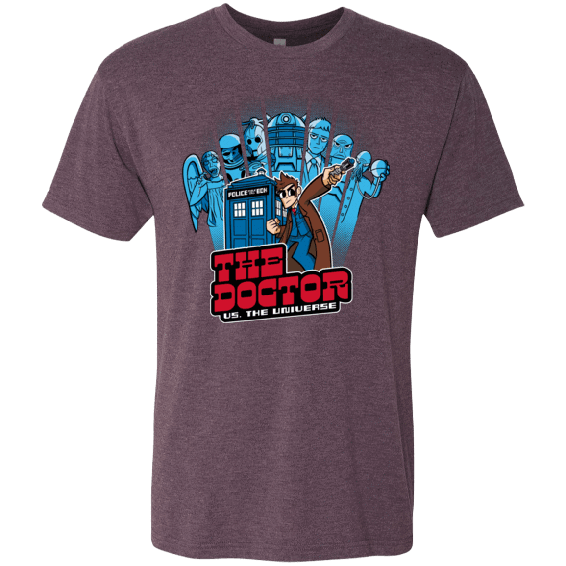 T-Shirts Vintage Purple / Small 10 vs universe Men's Triblend T-Shirt