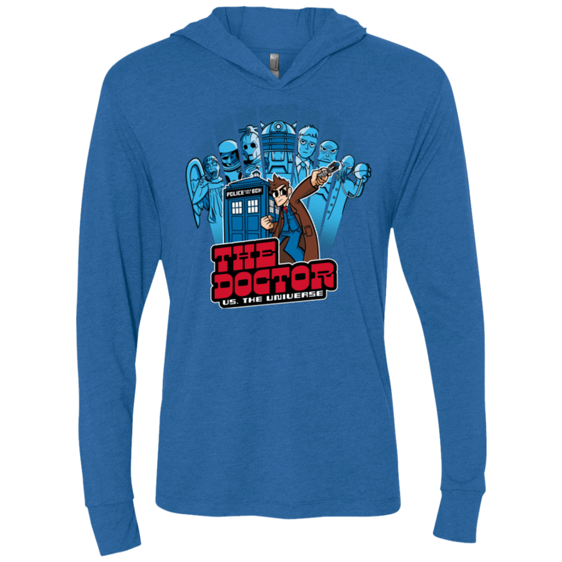 T-Shirts Vintage Royal / X-Small 10 vs universe Triblend Long Sleeve Hoodie Tee