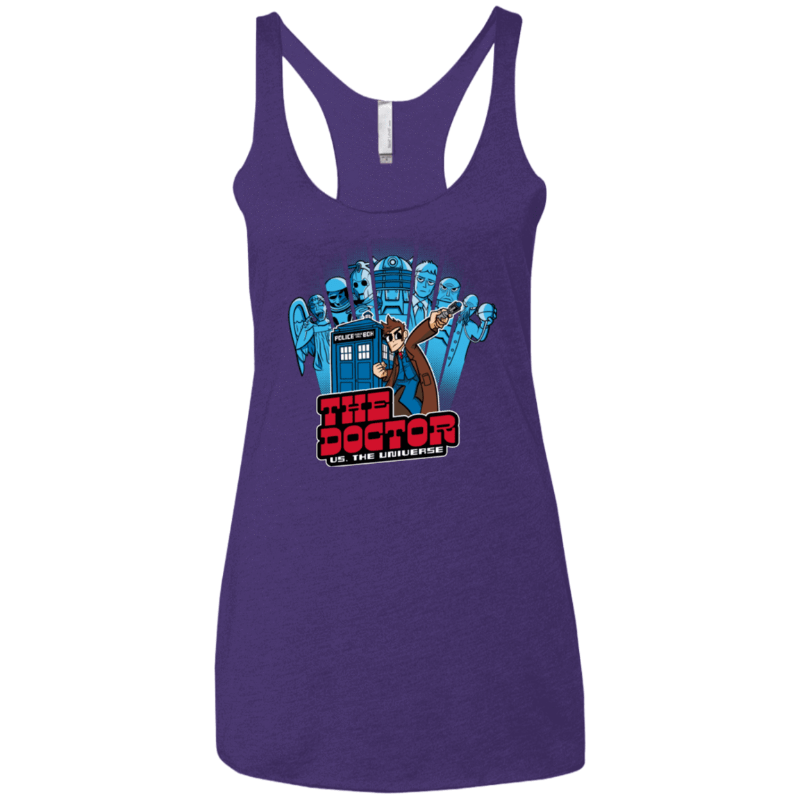 T-Shirts Purple / X-Small 10 vs universe Women's Triblend Racerback Tank