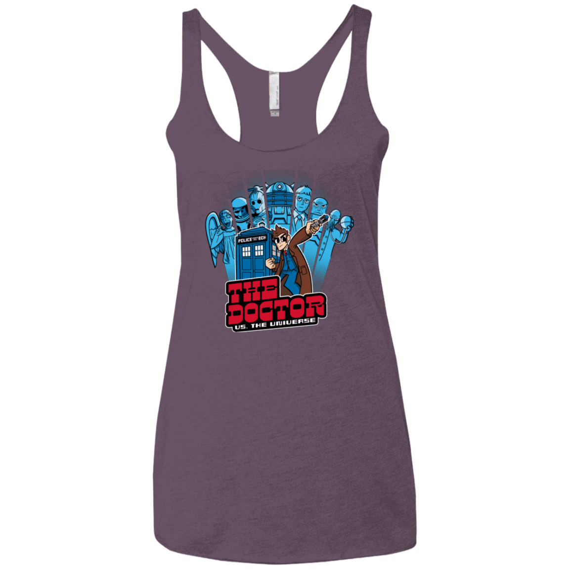 T-Shirts Vintage Purple / X-Small 10 vs universe Women's Triblend Racerback Tank