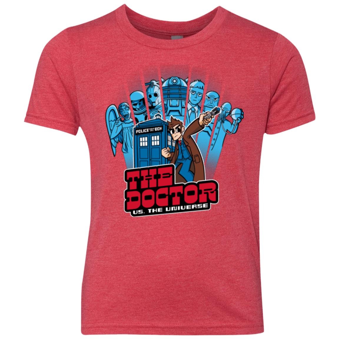 T-Shirts Vintage Red / YXS 10 vs universe Youth Triblend T-Shirt