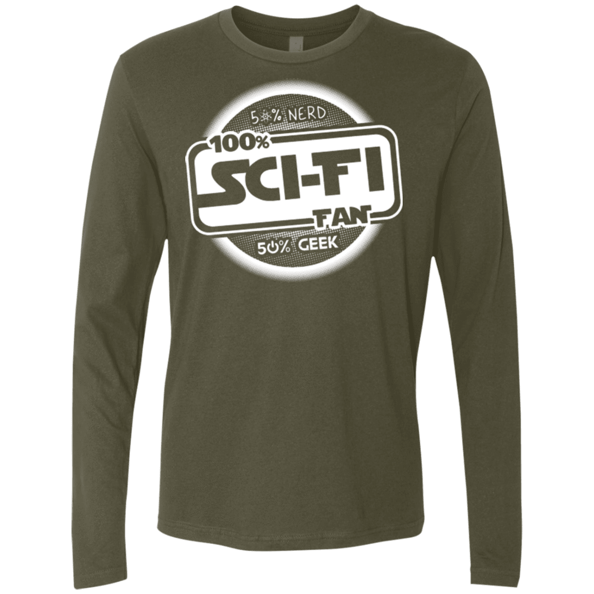 T-Shirts Military Green / Small 100 Percent Sci-fi Men's Premium Long Sleeve
