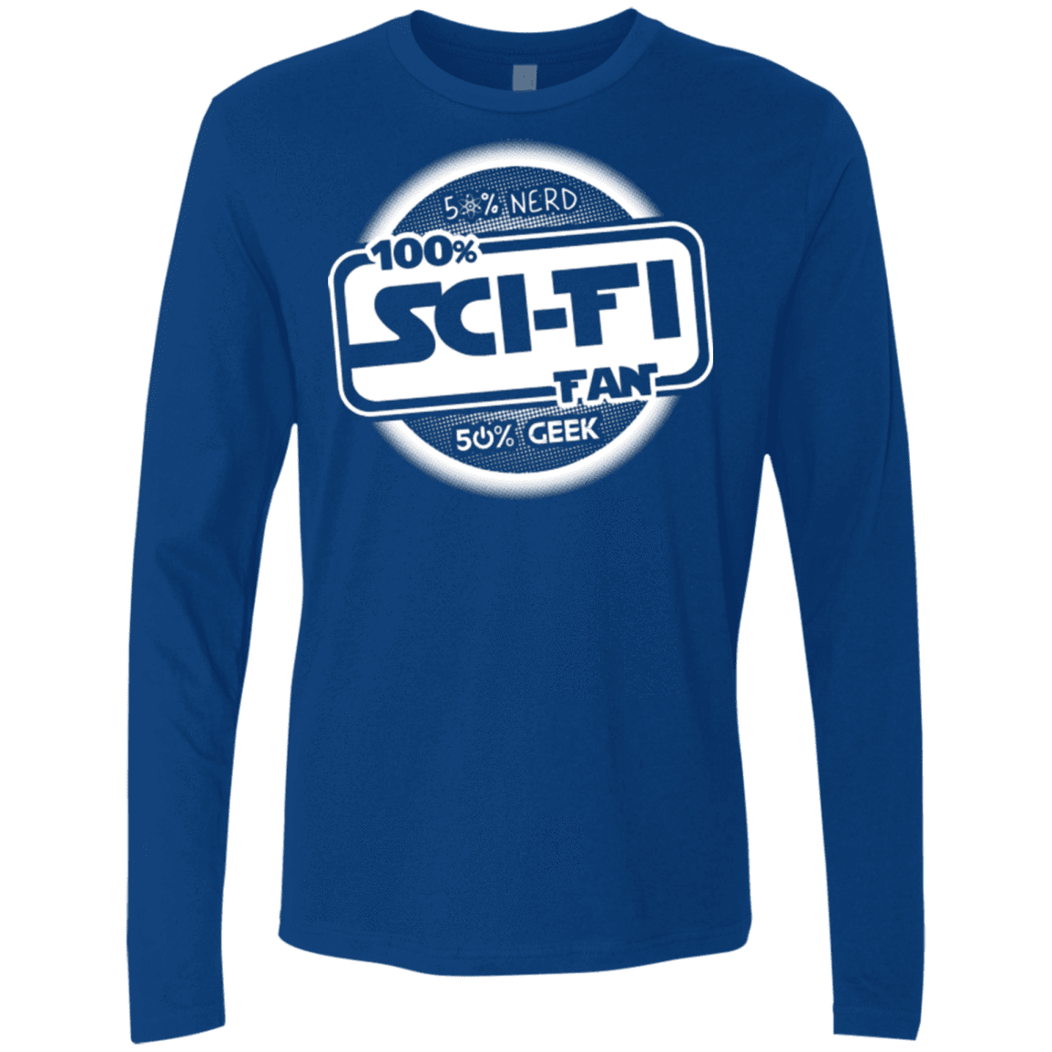 T-Shirts Royal / Small 100 Percent Sci-fi Men's Premium Long Sleeve