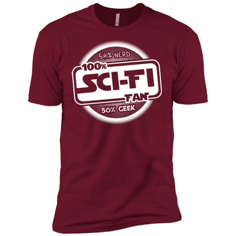 T-Shirts Cardinal / X-Small 100 Percent Sci-fi Men's Premium T-Shirt