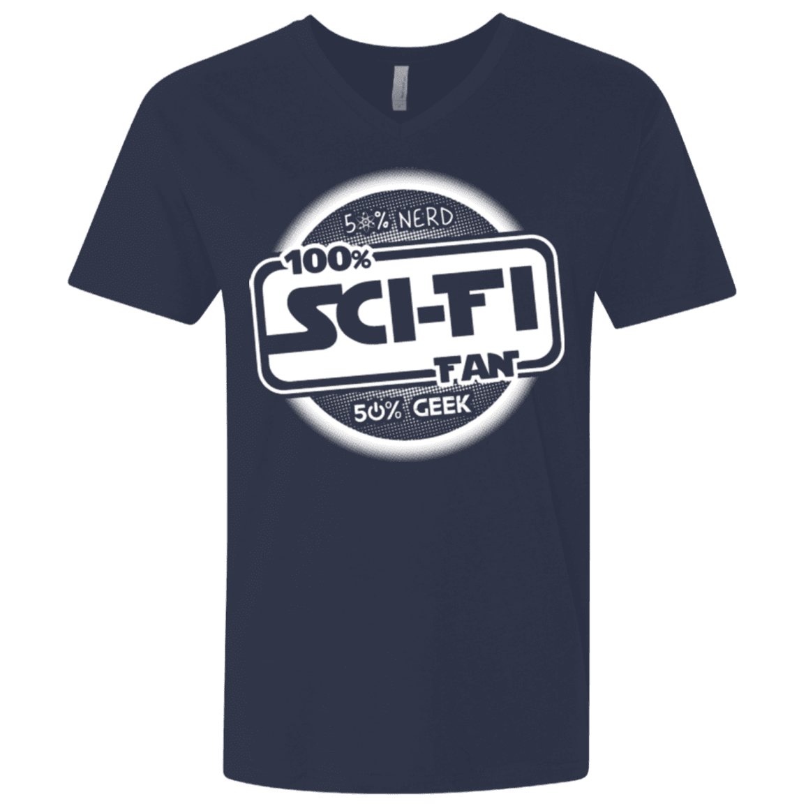 T-Shirts Midnight Navy / X-Small 100 Percent Sci-fi Men's Premium V-Neck
