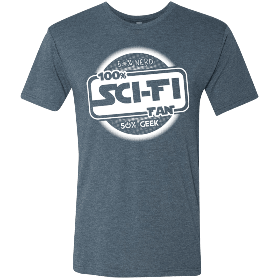 T-Shirts Indigo / Small 100 Percent Sci-fi Men's Triblend T-Shirt