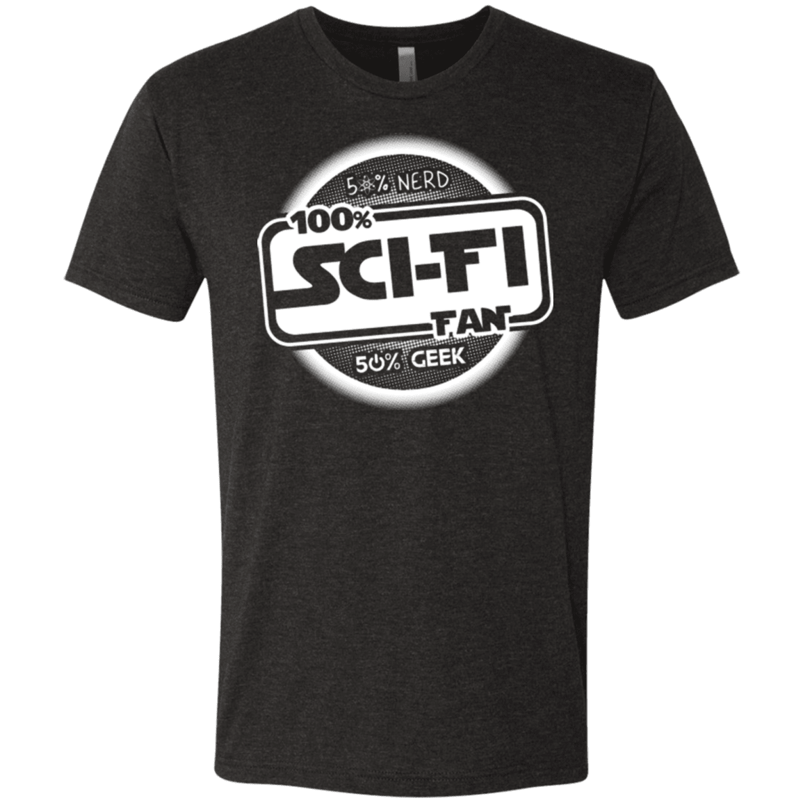 T-Shirts Vintage Black / Small 100 Percent Sci-fi Men's Triblend T-Shirt