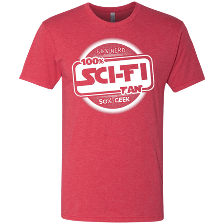 T-Shirts Vintage Red / Small 100 Percent Sci-fi Men's Triblend T-Shirt