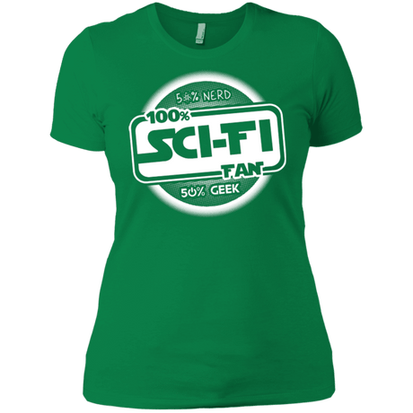T-Shirts Kelly Green / X-Small 100 Percent Sci-fi Women's Premium T-Shirt