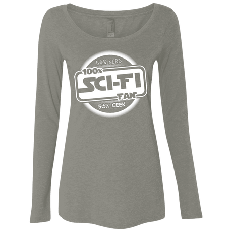 T-Shirts Venetian Grey / Small 100 Percent Sci-fi Women's Triblend Long Sleeve Shirt