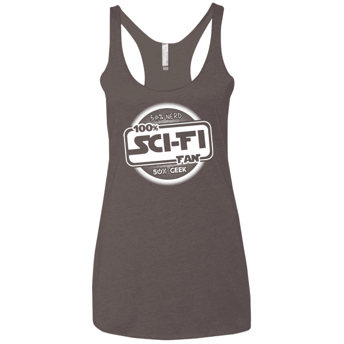 T-Shirts Macchiato / X-Small 100 Percent Sci-fi Women's Triblend Racerback Tank