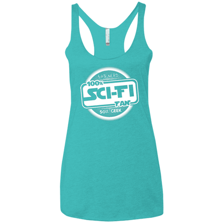 T-Shirts Tahiti Blue / X-Small 100 Percent Sci-fi Women's Triblend Racerback Tank