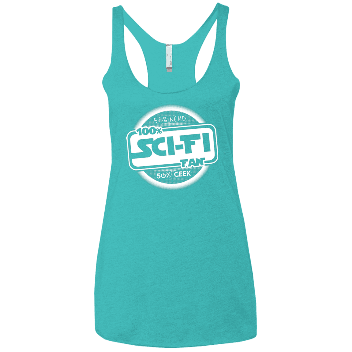 T-Shirts Tahiti Blue / X-Small 100 Percent Sci-fi Women's Triblend Racerback Tank