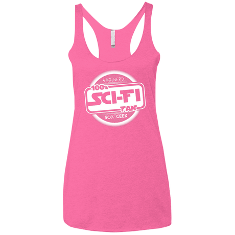 T-Shirts Vintage Pink / X-Small 100 Percent Sci-fi Women's Triblend Racerback Tank