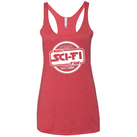 T-Shirts Vintage Red / X-Small 100 Percent Sci-fi Women's Triblend Racerback Tank