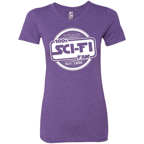 T-Shirts Purple Rush / Small 100 Percent Sci-fi Women's Triblend T-Shirt