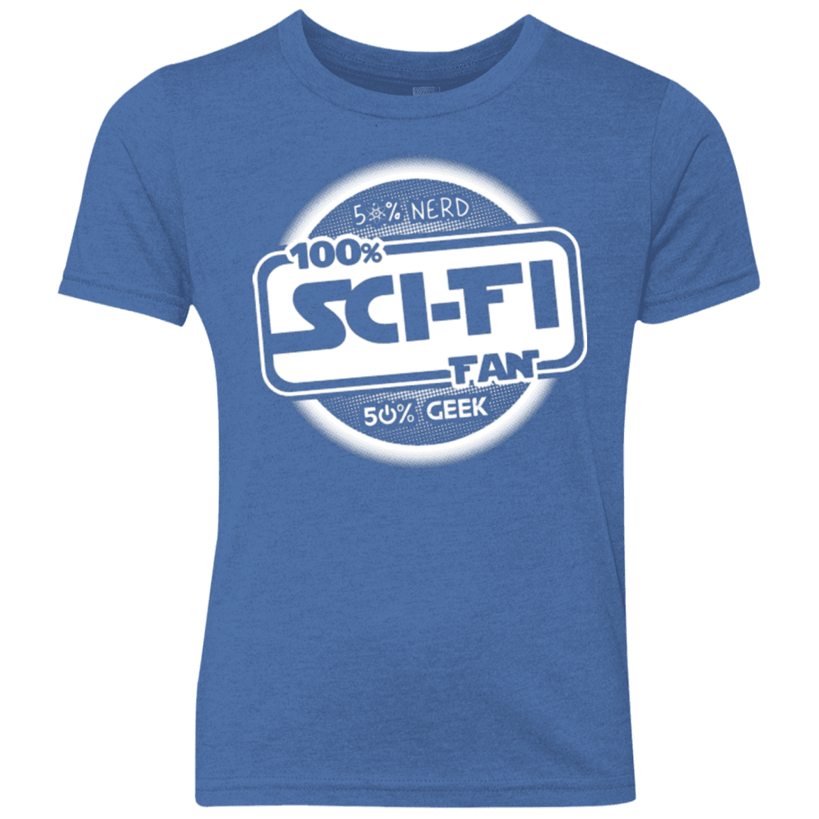 T-Shirts Vintage Royal / YXS 100 Percent Sci-fi Youth Triblend T-Shirt