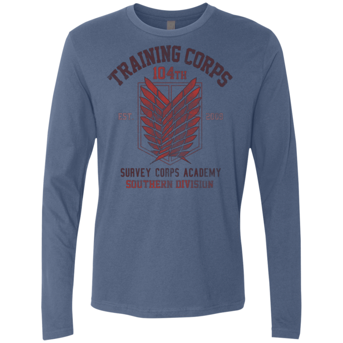 T-Shirts Indigo / Small 104th Training Corps Men's Premium Long Sleeve