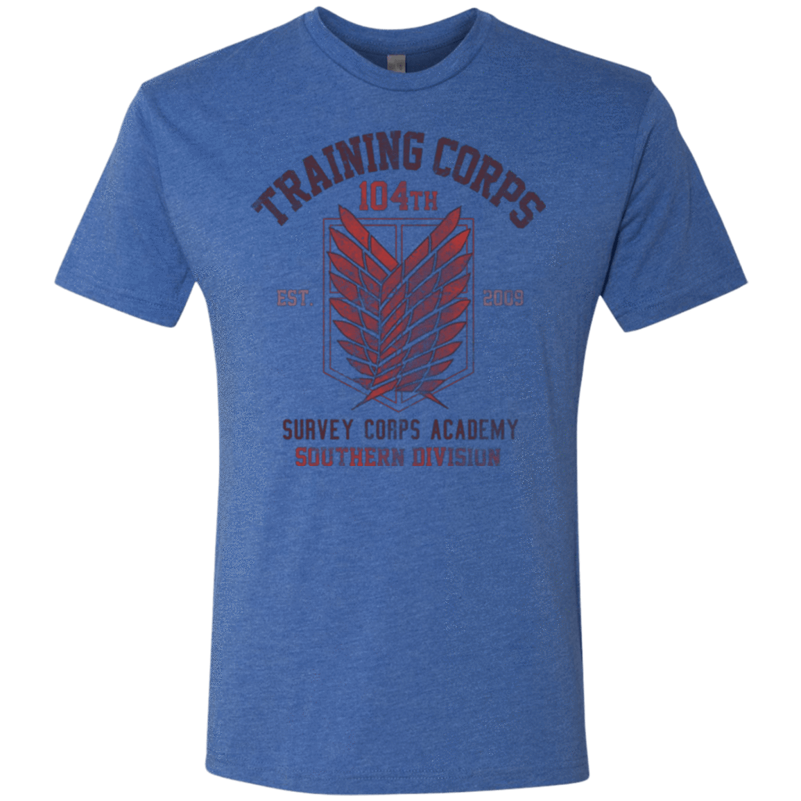 T-Shirts Vintage Royal / Small 104th Training Corps Men's Triblend T-Shirt