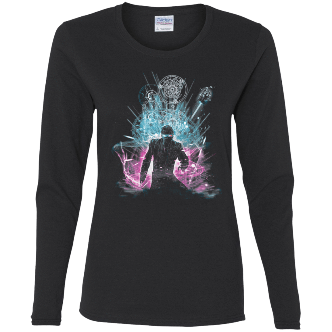 T-Shirts Black / S 10th Doctor Women's Long Sleeve T-Shirt
