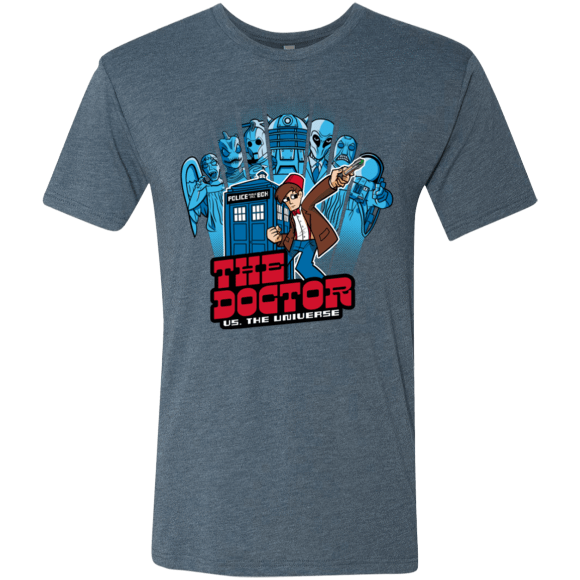 T-Shirts Indigo / Small 11 vs universe Men's Triblend T-Shirt