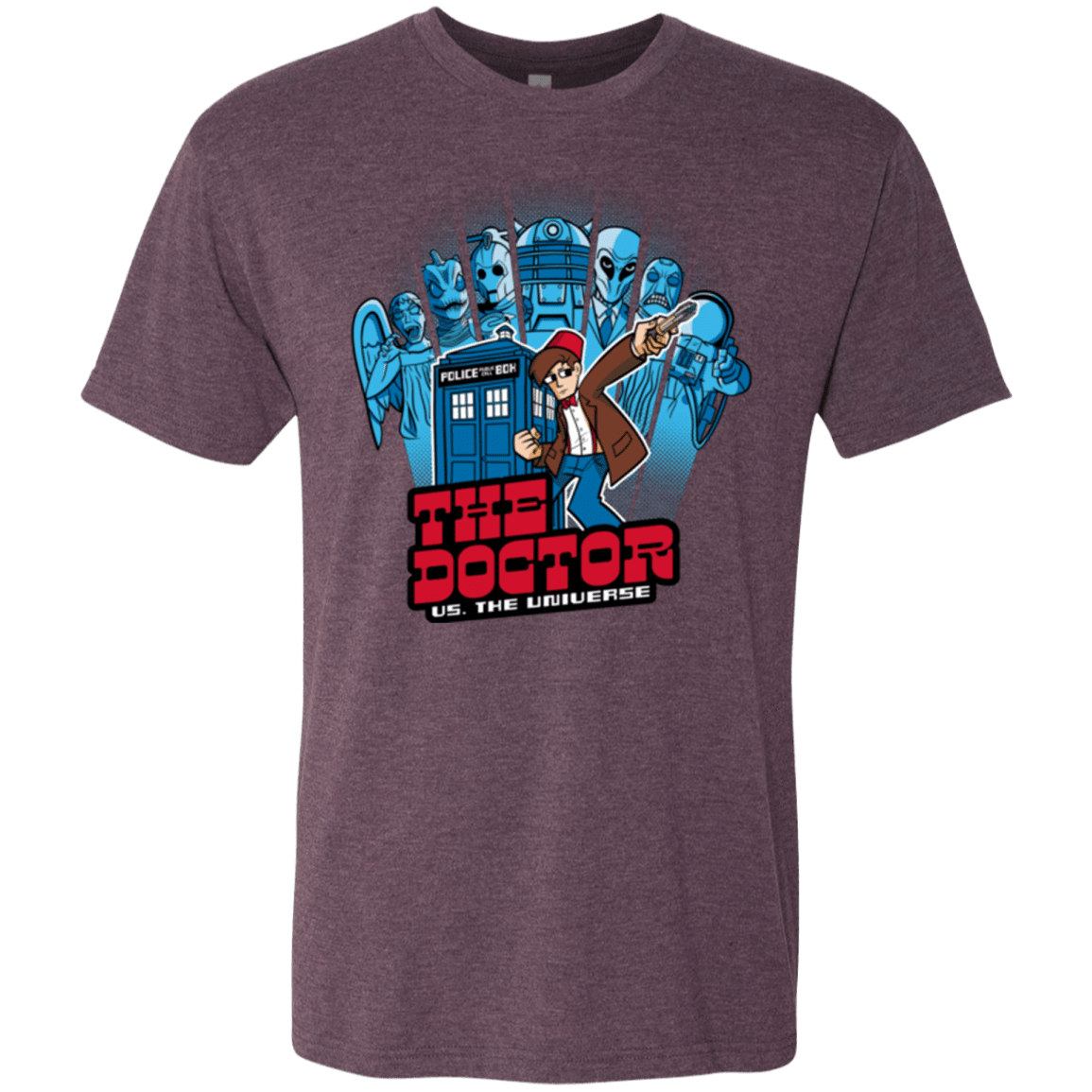 T-Shirts Vintage Purple / Small 11 vs universe Men's Triblend T-Shirt