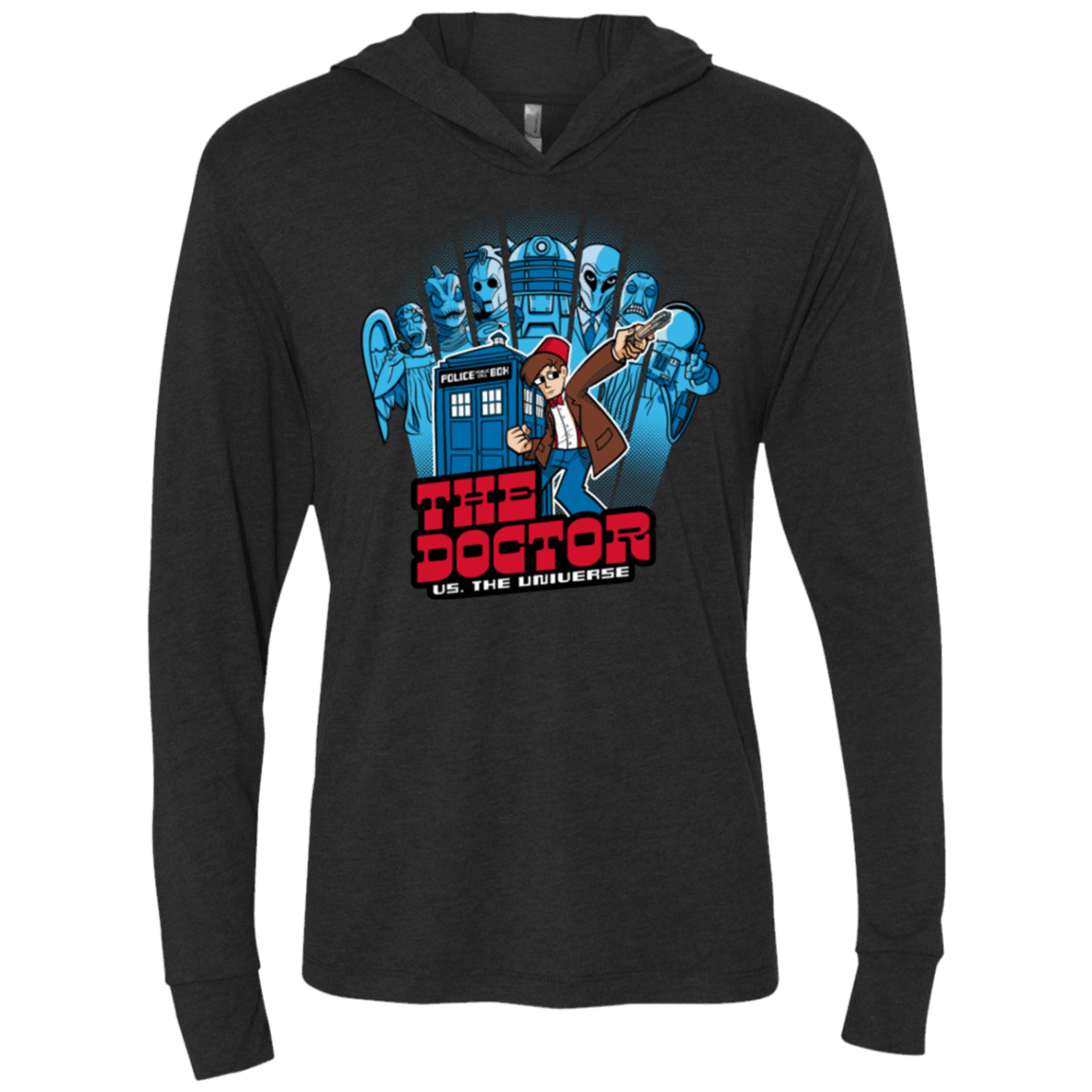 T-Shirts Vintage Black / X-Small 11 vs universe Triblend Long Sleeve Hoodie Tee