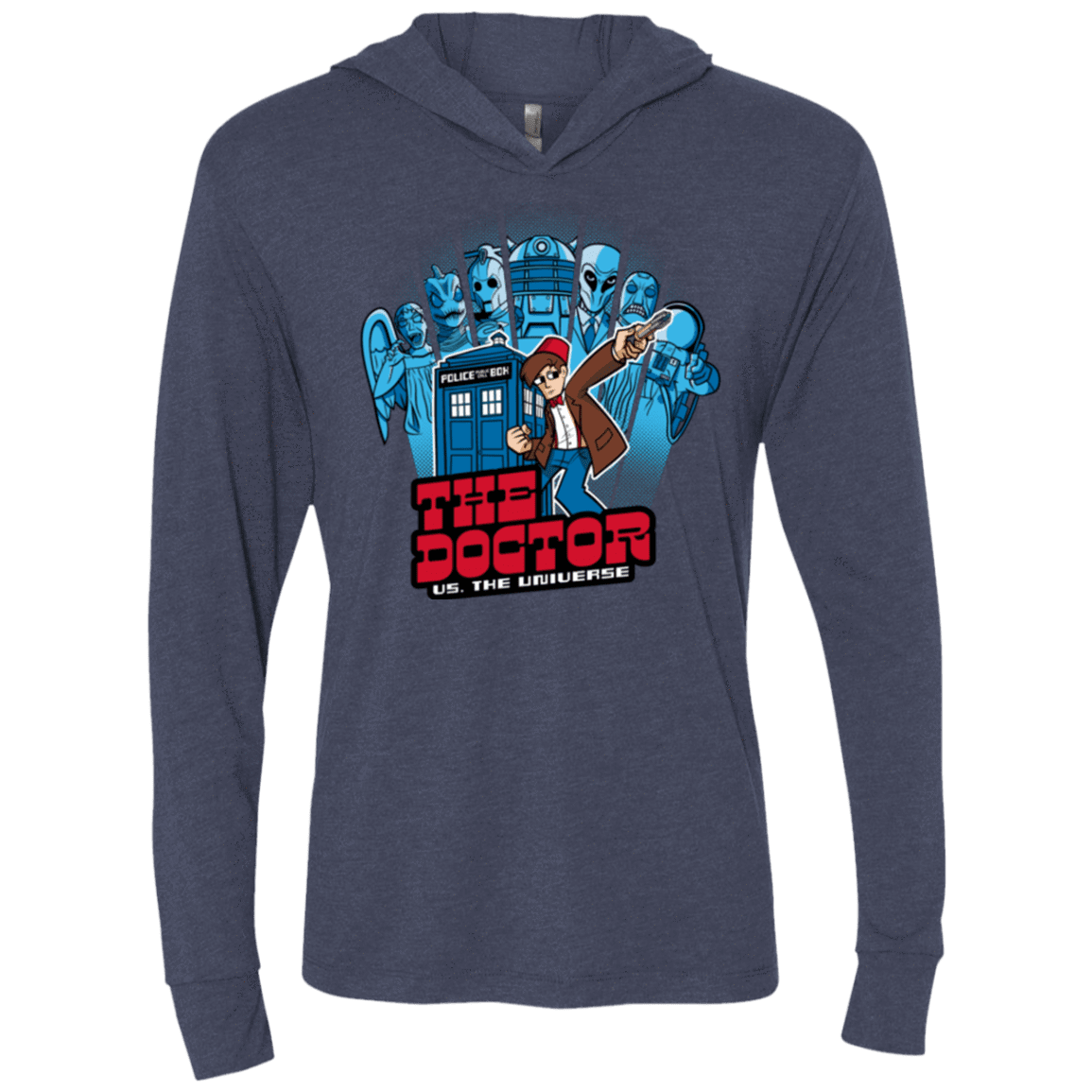 T-Shirts Vintage Navy / X-Small 11 vs universe Triblend Long Sleeve Hoodie Tee