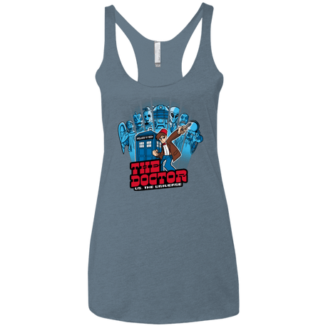 T-Shirts Indigo / X-Small 11 vs universe Women's Triblend Racerback Tank