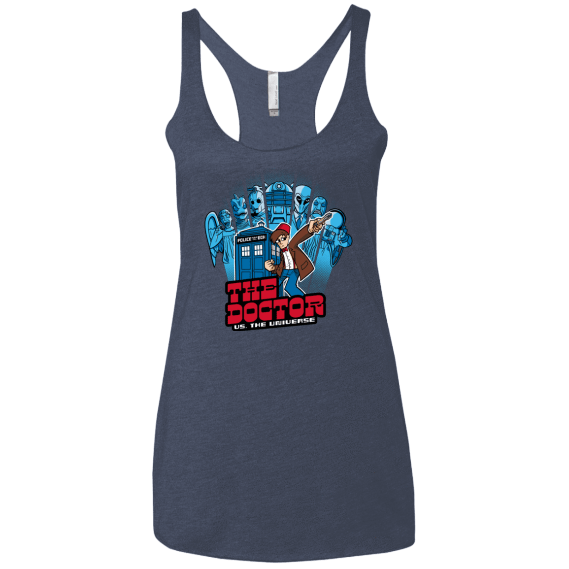 T-Shirts Vintage Navy / X-Small 11 vs universe Women's Triblend Racerback Tank