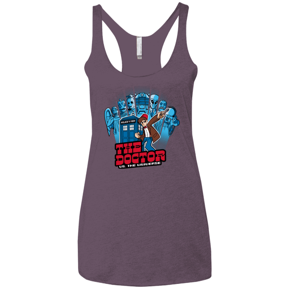 T-Shirts Vintage Purple / X-Small 11 vs universe Women's Triblend Racerback Tank