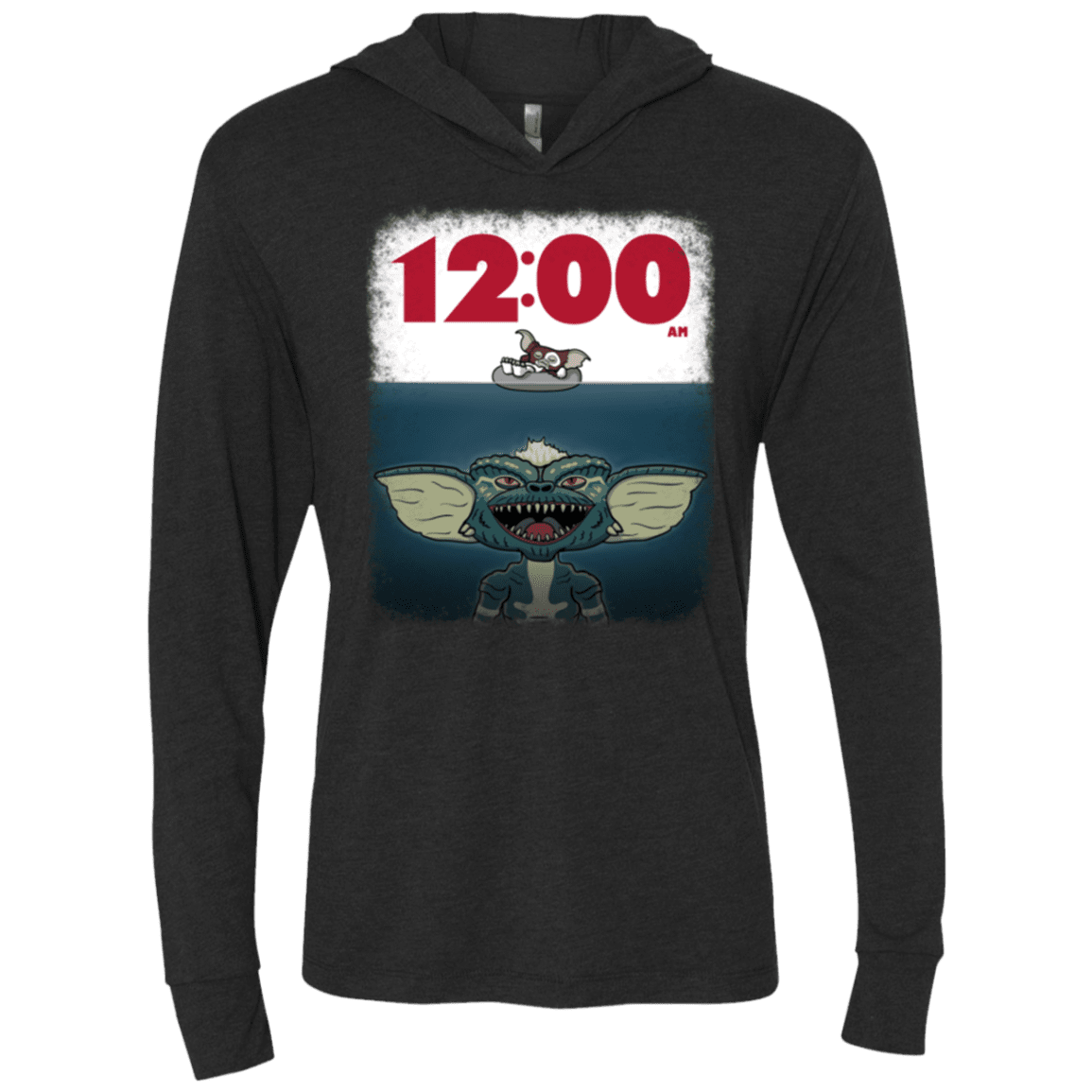 12:00 AM Triblend Long Sleeve Hoodie Tee