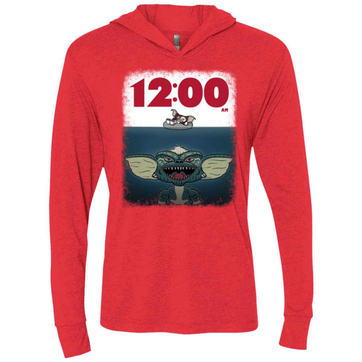 12:00 AM Triblend Long Sleeve Hoodie Tee