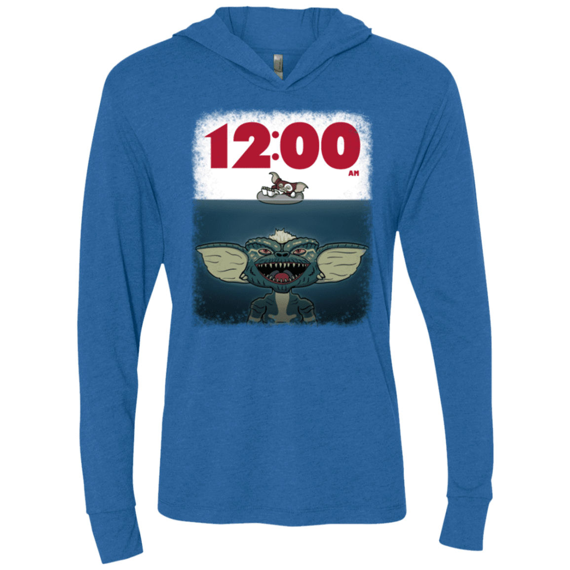 12:00 AM Triblend Long Sleeve Hoodie Tee