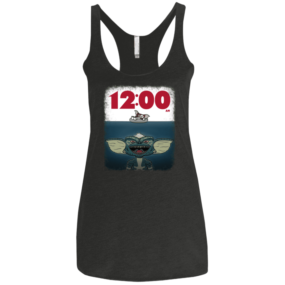 T-Shirts Vintage Black / X-Small 12:00 AM Women's Triblend Racerback Tank