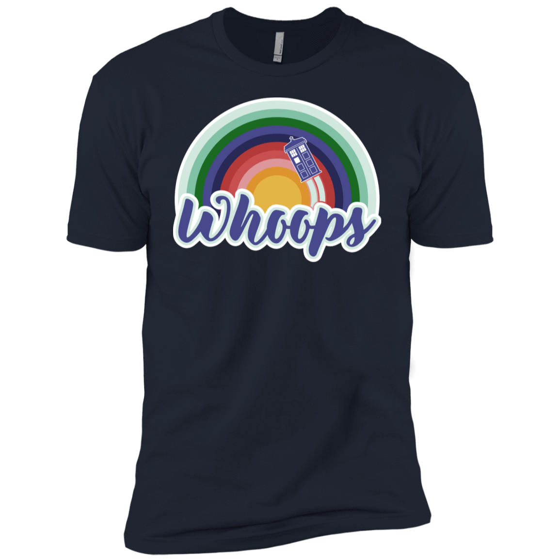 T-Shirts Midnight Navy / YXS 13th Doctor Retro Whoops Boys Premium T-Shirt