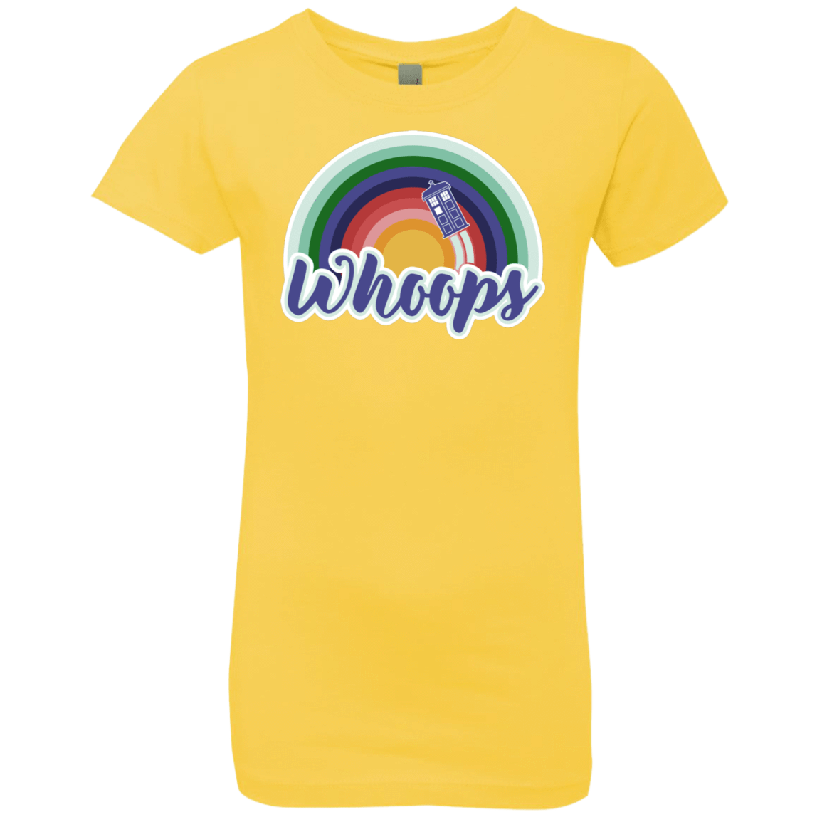 T-Shirts Vibrant Yellow / YXS 13th Doctor Retro Whoops Girls Premium T-Shirt
