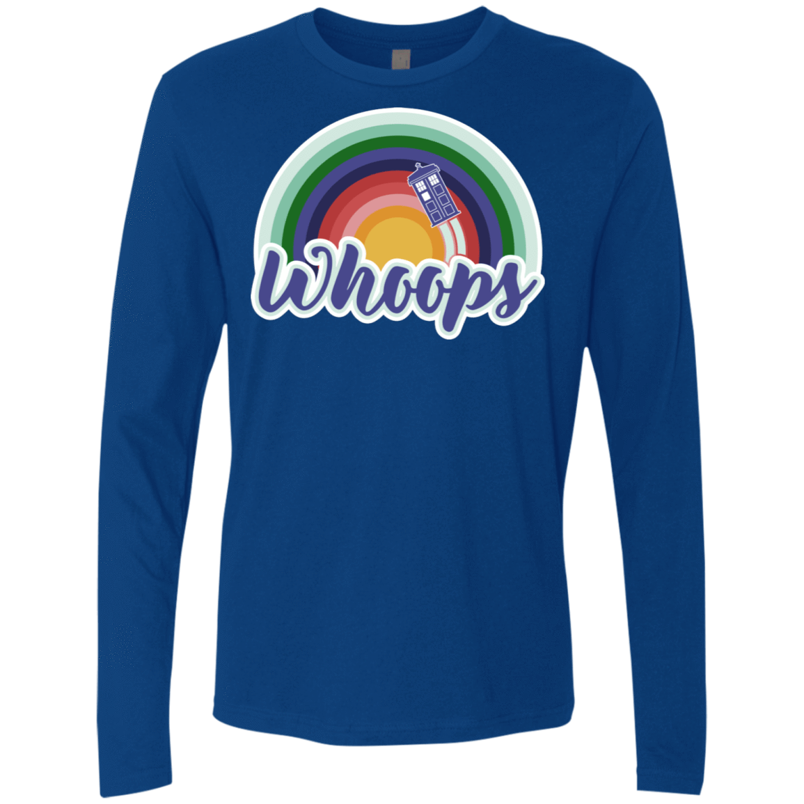 T-Shirts Royal / S 13th Doctor Retro Whoops Men's Premium Long Sleeve