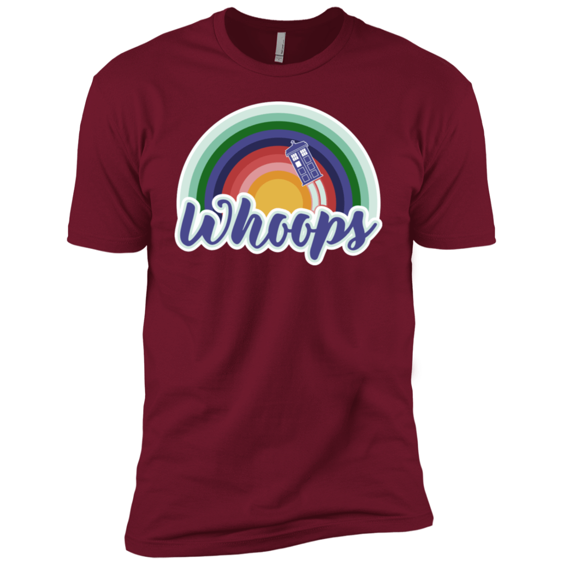 T-Shirts Cardinal / X-Small 13th Doctor Retro Whoops Men's Premium T-Shirt