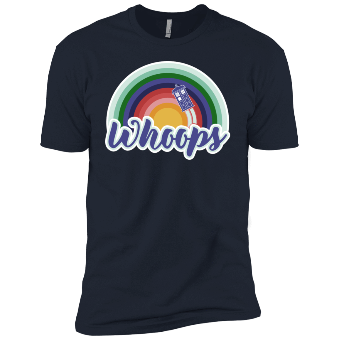 T-Shirts Midnight Navy / X-Small 13th Doctor Retro Whoops Men's Premium T-Shirt