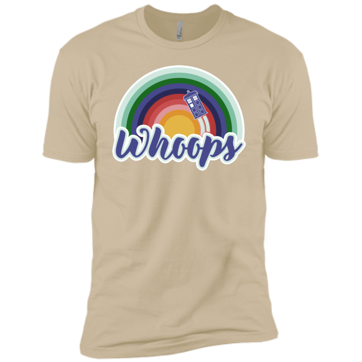 T-Shirts Sand / X-Small 13th Doctor Retro Whoops Men's Premium T-Shirt