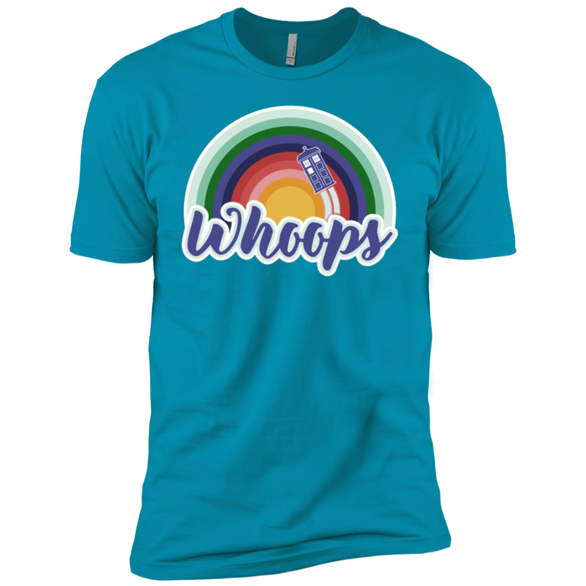 T-Shirts Turquoise / X-Small 13th Doctor Retro Whoops Men's Premium T-Shirt