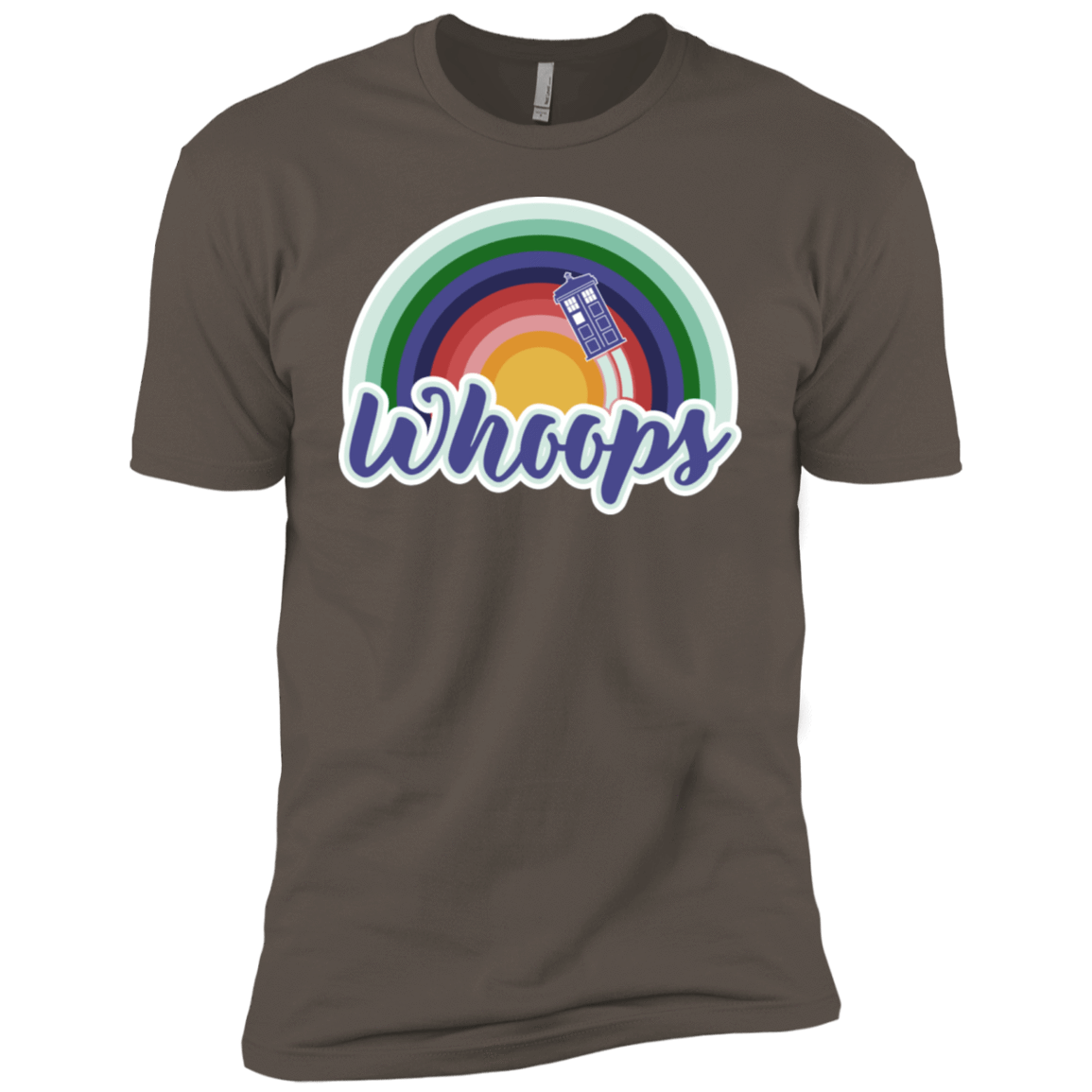 T-Shirts Warm Grey / X-Small 13th Doctor Retro Whoops Men's Premium T-Shirt